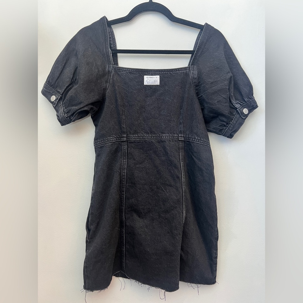 *New* Levi's Premium Rhode Button Front Denim Mini Dress, Size XS - Picture 3 of 6
